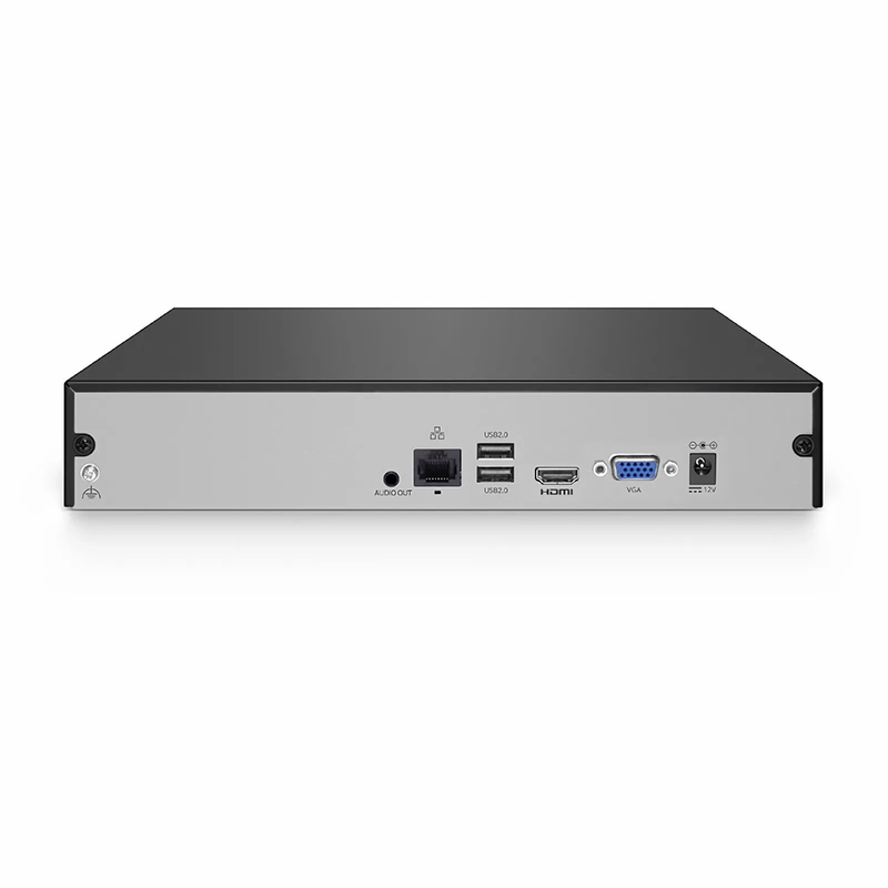 SFPS NVR101-8C, 8-Channel Network Video Recorder, Record 8CH 4K@30fps, Live View/Playback 1CH 4K@30fps, Supports up to 1x8TB Hard Drive (Not Included) SFPS
