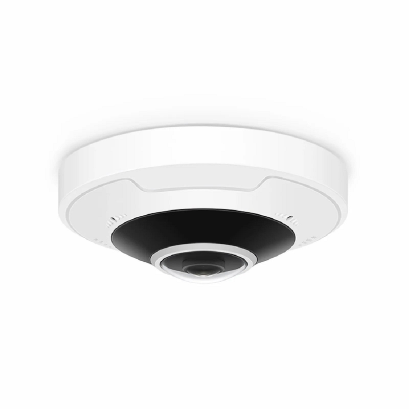 SFPS IPC701-12M-F, Ultra HD 12MP Fisheye Dome Network Camera with Build-in Mic, IP67 & IK10 360A° Panoramic PoE Network Camera with Fixed 1.8mm Lens SFPS