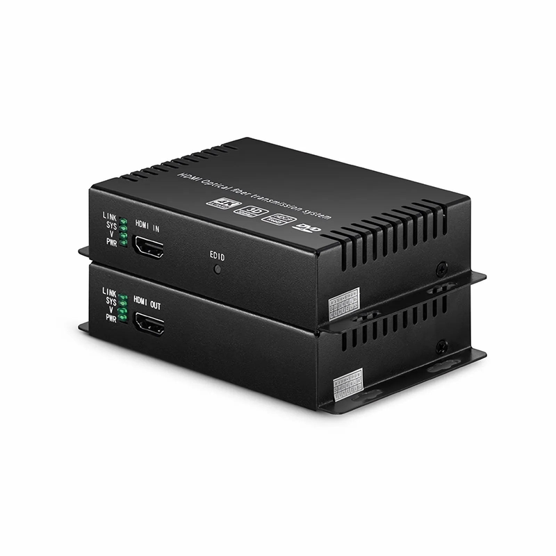 SFPS 4K HDMI Extender Set with Audio, EDID and RS232 via Single LC Fiber for 10km SFPS