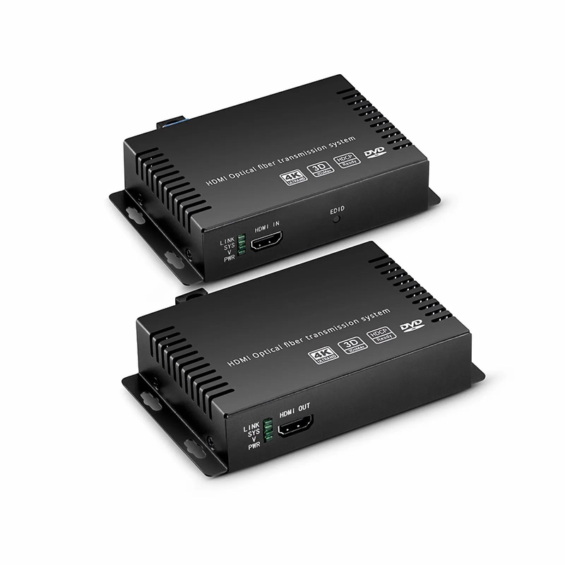 SFPS 4K HDMI Extender Set with Audio, EDID and RS232 via Single LC Fiber for 10km SFPS