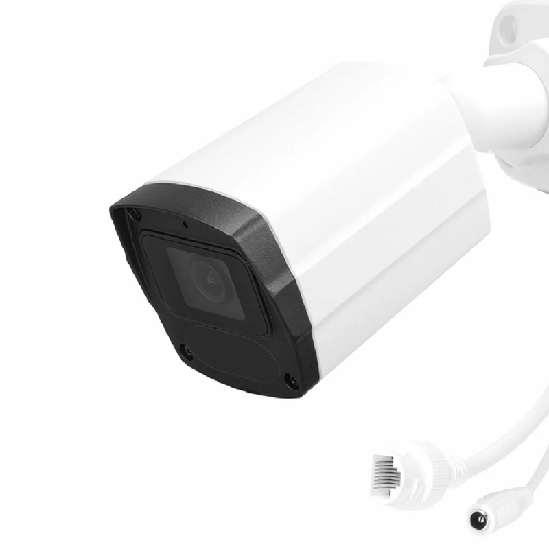 SFPS IPC301-5M-B Bullet Camera, with 2.8mm Fixed Lens, 5MP Resolution, Built-in Mic, 131ft Night Vision, Smart Intrusion Prevention IP67 PoE Network Camera SFPS
