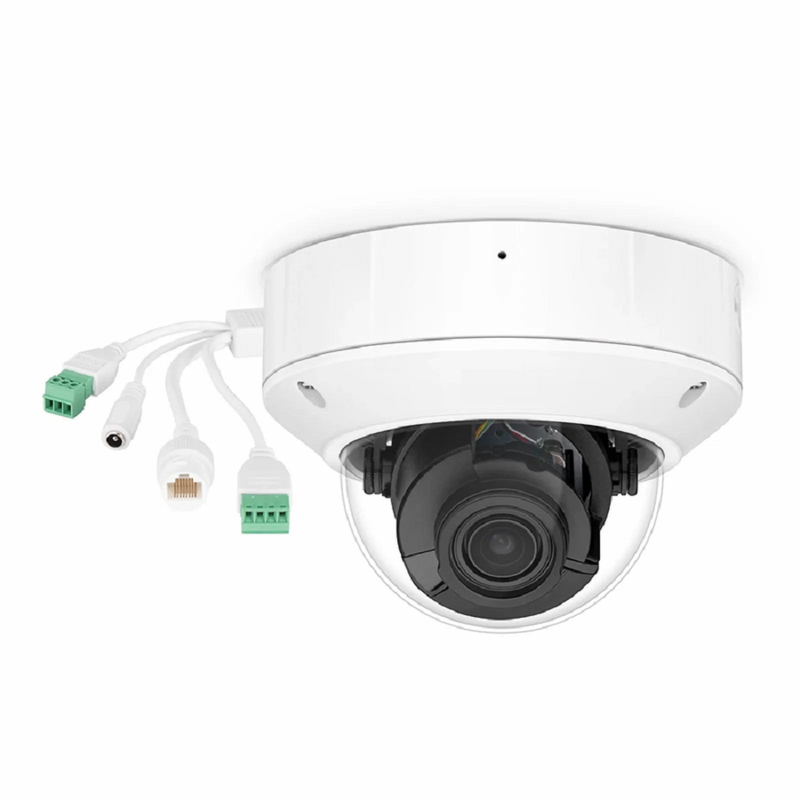 SFPS IPC304-8M-D Dome Camera, with 2.8 ~ 12mm Varifocal Lens, 8MP Resolution, Built-in Mic, 131ft Night Vision, Smart Intrusion Prevention IP67IK10 PoE Network Camera SFPS