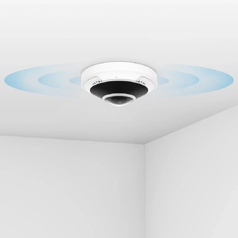 SFPS IPC301-5M-F Fisheye Camera, Fixed 5MP with Build-in Mic, 33ft Night Vision, IP66 & IK10 360A° Panoramic PoE Network Camera with 1.4mm Lens SFPS