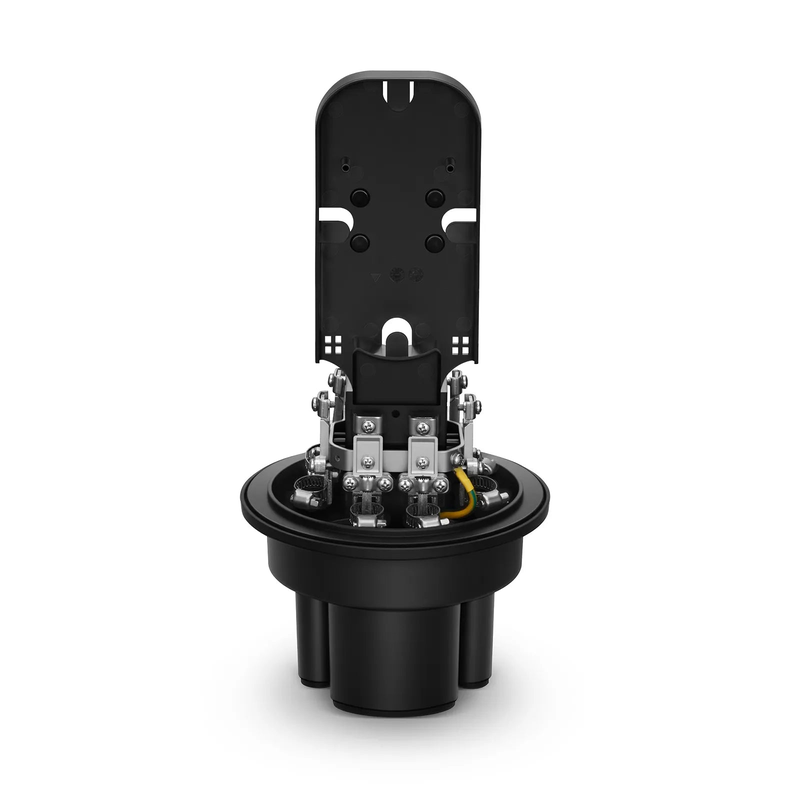SFPS 72 Fibers 1In-4Out Dome Fiber Optic Splice Closure, Mechanical Seal and Heat Shrink Seal, with 1 Pre-installed Splice Tray SFPS