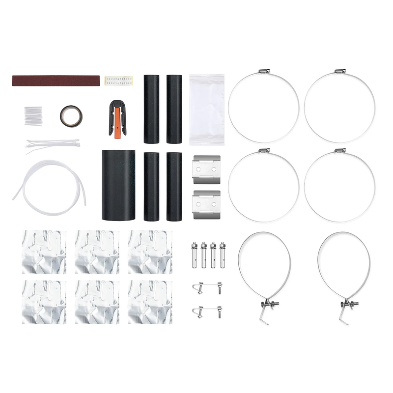 SFPS 72 Fibers 1In-4Out Dome Fiber Optic Splice Closure, Mechanical Seal and Heat Shrink Seal, with 1 Pre-installed Splice Tray SFPS
