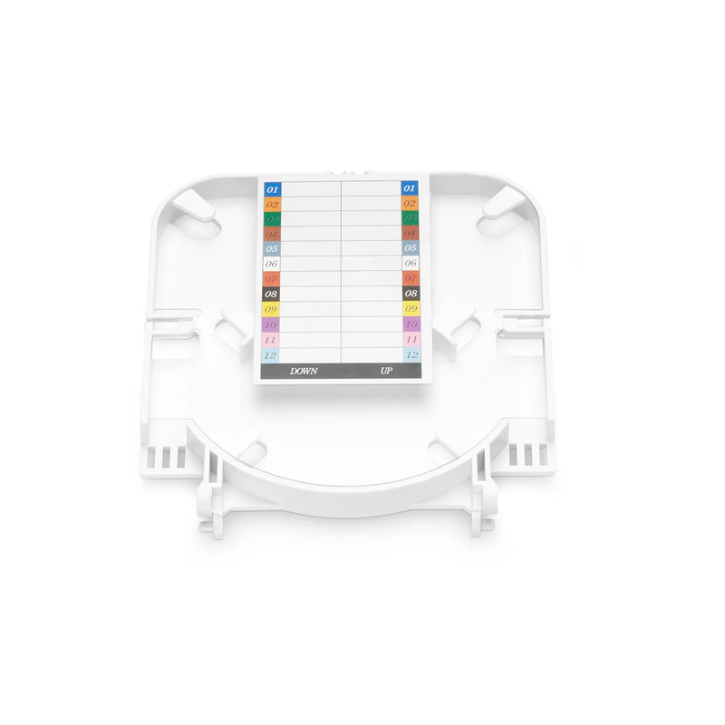 SFPS 12 Fibers Fusion Splice Tray, ABS Plastic, 0.39''x4.33''x5.12'', Suitable for FS-S010-1O4R-6-12F SFPS