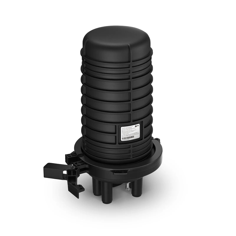 SFPS 72 Fibers 1In-4Out Dome Fiber Optic Splice Closure, Mechanical Seal and Heat Shrink Seal, with 1 Pre-installed Splice Tray SFPS