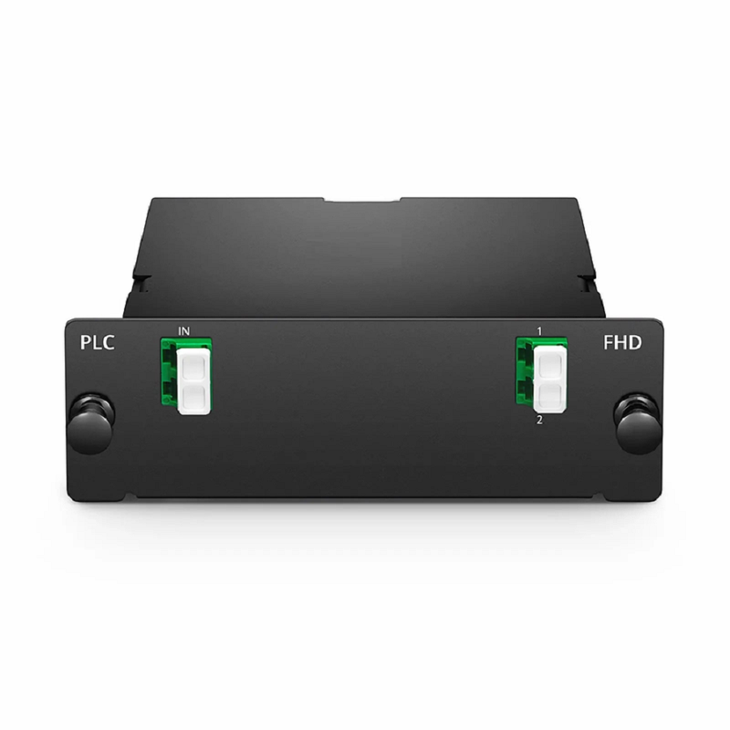 SFPS 1 x 2 PLC Fiber Splitter, Standard FHDA Cassette LC/APC, Singlemode, for Optical LAN SFPS
