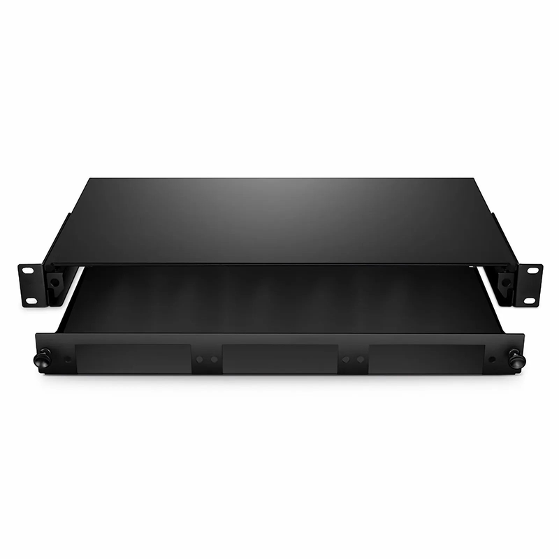 SFPS 1U Slide-Out Rack Mount LGX Fiber Enclosure Unloaded, Holds up to 3 LGX Cassette PLC Splitter SFPS