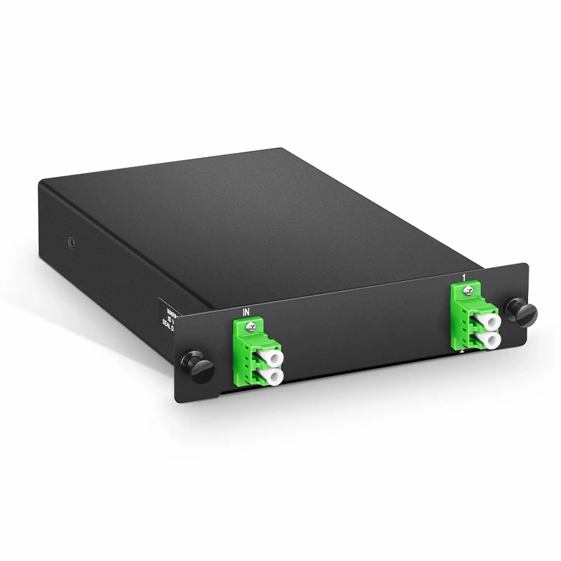 SFPS 1 x 2 PLC Fiber Splitter, Standard LGX Cassette, LC/APC, Singlemode SFPS