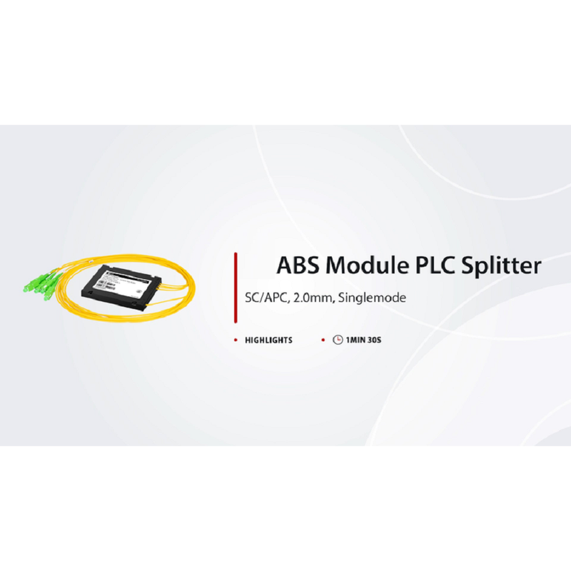 SFPS 1 x 32 PLC Fiber Splitter, Splice/Pigtailed ABS Module, 2.0mm, SC/APC, Singlemode SFPS