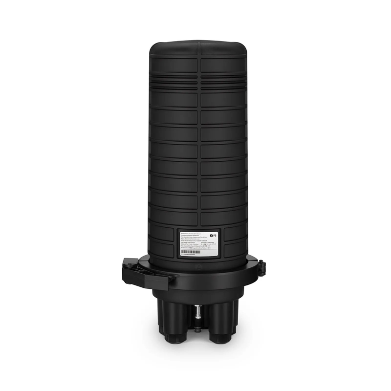 SFPS 144 Fibers Dome Fiber Optic Splice Closure, 1 Oval Port and 4 Round Ports, Mechanical Seal, with 1 Pre-installed Splice Tray SFPS