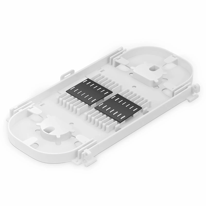 SFPS 24 Fibers Fusion Splice Tray, Plastic, 0.47" x 8.78" x 4.57" SFPS