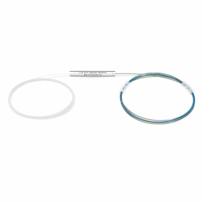 SFPS 1 x 4 PLC Fiber Splitter, Steel Tube, Bare Fiber 250m, No Connector, Singlemode SFPS