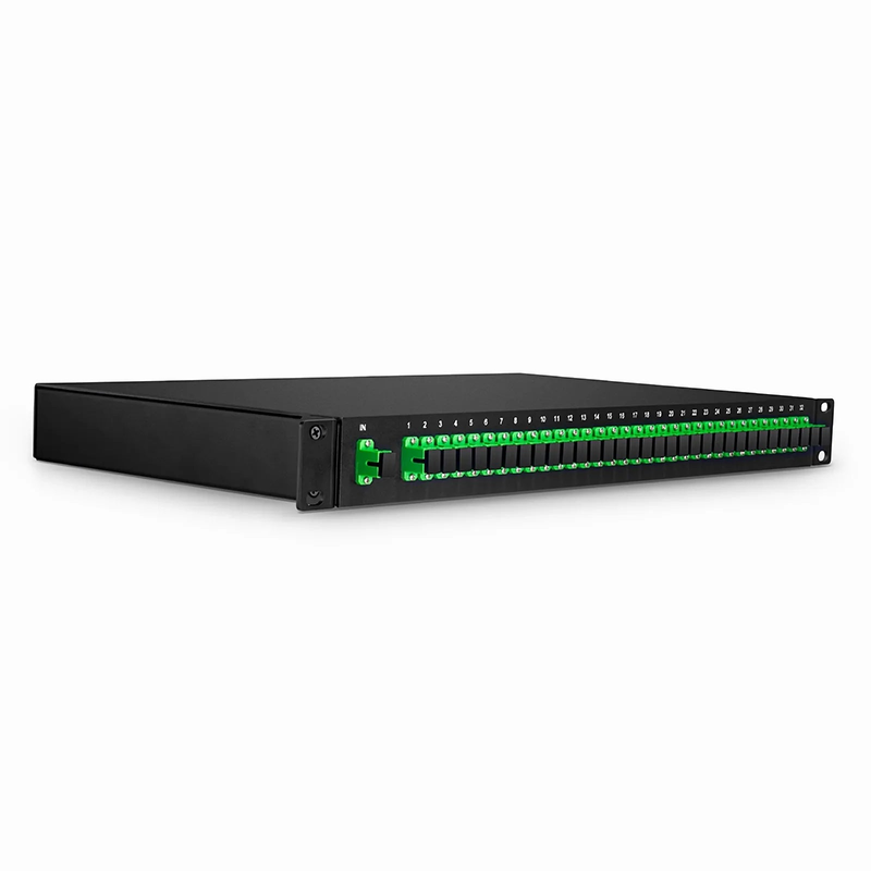 SFPS 1 x 32 PLC Fiber Splitter, 1U 19" Rack Mount, SC/APC, Singlemode SFPS
