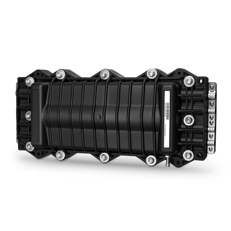 SFPS 144 Fibers 4In-4Out In-Line Fiber Optic Splice Closure, Mechanical Seal, with 1 Pre-installed Fusion Splice Tray SFPS