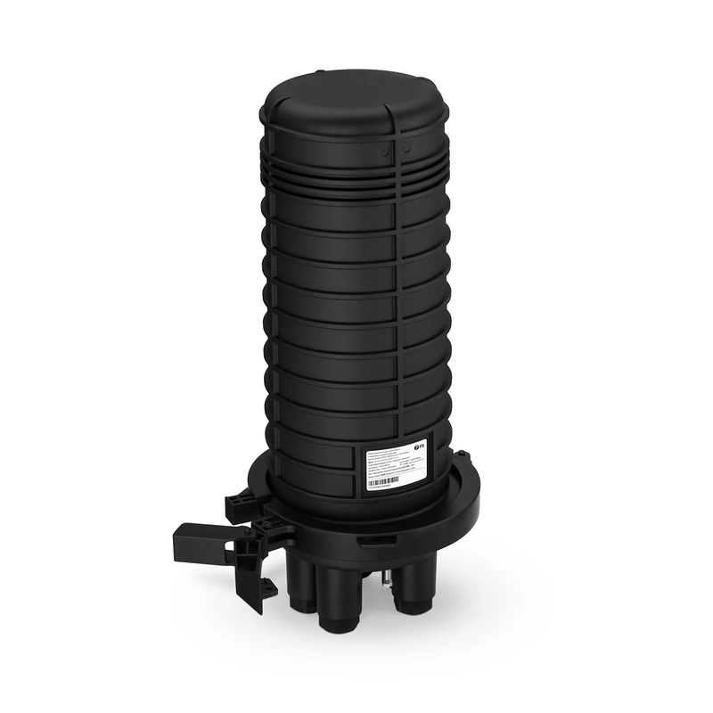 SFPS 144 Fibers Dome Fiber Optic Splice Closure, 1 Oval Port and 4 Round Ports, Mechanical Seal, with 1 Pre-installed Splice Tray SFPS