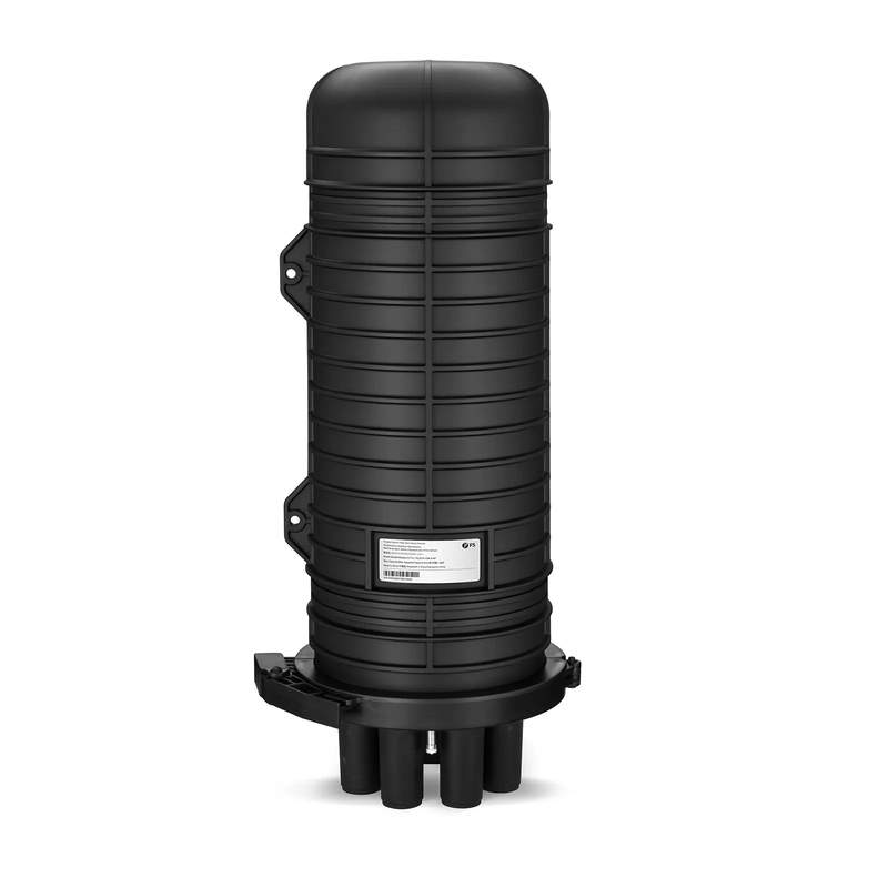 SFPS 288 Fibers 1In-6Out Dome Fiber Optic Splice Closure, Heat Shrink Seal, with 1 Pre-installed Fusion Splice Tray SFPS
