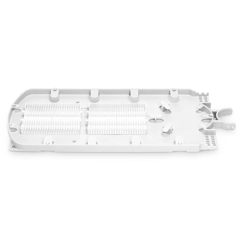 SFPS 48 Fibers Fusion Splice Tray for Heat-Shrink Fusion Splices, 0.47" x 5.51" x 12.87", Suitable for FS-S074-1O6R-6-48F SFPS
