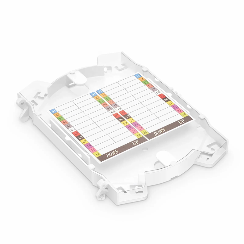 SFPS 24 Fibers Fusion Splice Tray for Horizontal Splice Closure, 6.57''A4.53''A0.55'' SFPS