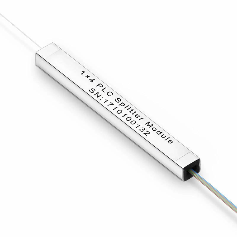SFPS 1 x 4 PLC Fiber Splitter, Steel Tube, Bare Fiber 250m, No Connector, Singlemode SFPS