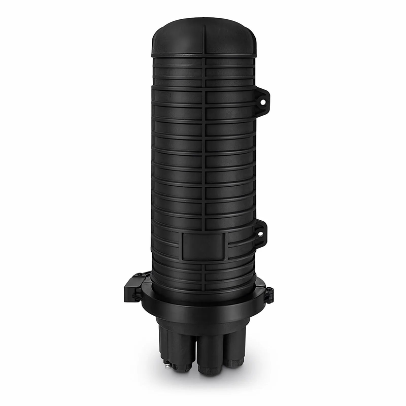 SFPS 144 Fibers 2In-4Out Dome Fiber Optic Splice Closure, Mechanical Seal, with 1 Pre-installed Fusion Splice Tray SFPS