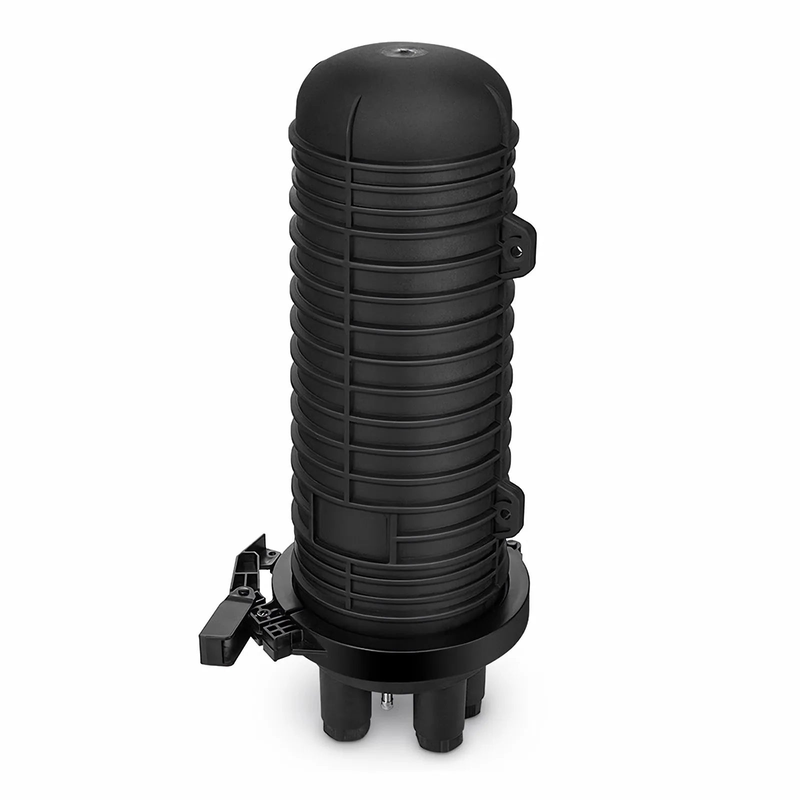 SFPS 144 Fibers 2In-4Out Dome Fiber Optic Splice Closure, Mechanical Seal, with 1 Pre-installed Fusion Splice Tray SFPS