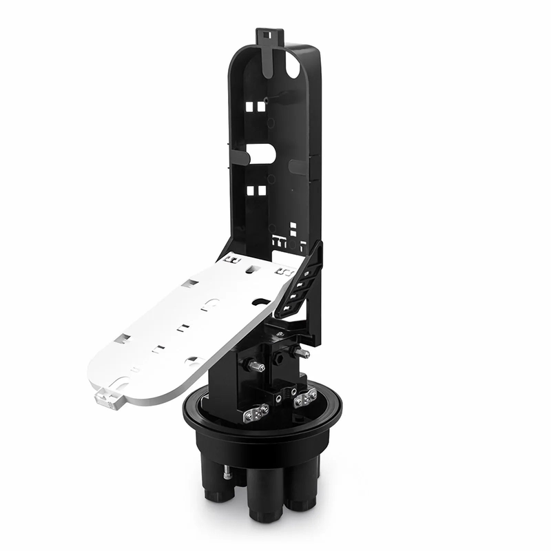 SFPS 144 Fibers 2In-4Out Dome Fiber Optic Splice Closure, Mechanical Seal, with 1 Pre-installed Fusion Splice Tray SFPS