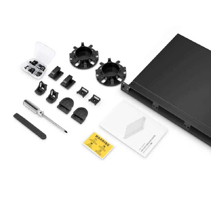SFPS FHDA High Density 1U Rack Mount Enclosure Unloaded, Tool-less Removable Top Cover, Holds up to 4 x FHDA Cassettes, Panels, or Splice Trays, 144 Fibers (LC) SFPS