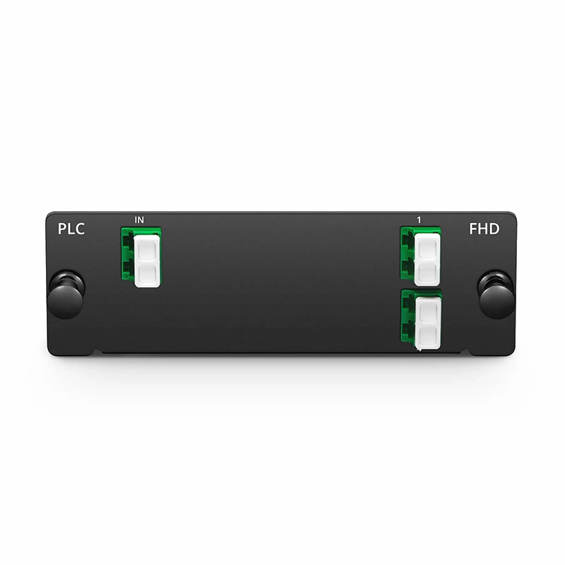 SFPS 1 x 4 PLC Fiber Splitter, Standard FHDA Cassette LC/APC, Singlemode, for Optical LAN SFPS