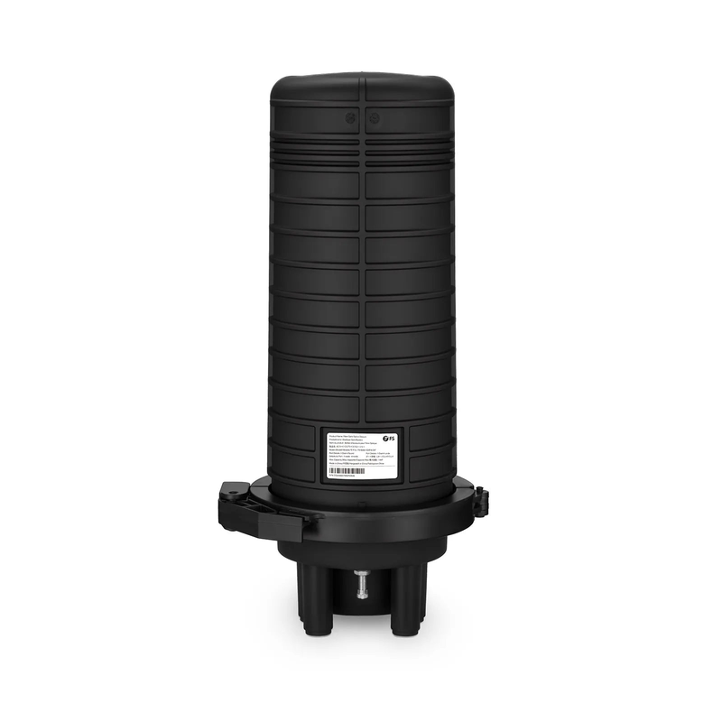 SFPS 144 Fibers 1In-4Out Dome Fiber Optic Splice Closure, Heat Shrink Seal, with 1 Pre-installed Fusion Splice Tray SFPS