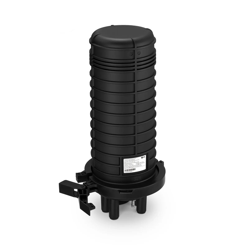SFPS 144 Fibers 1In-4Out Dome Fiber Optic Splice Closure, Heat Shrink Seal, with 1 Pre-installed Fusion Splice Tray SFPS