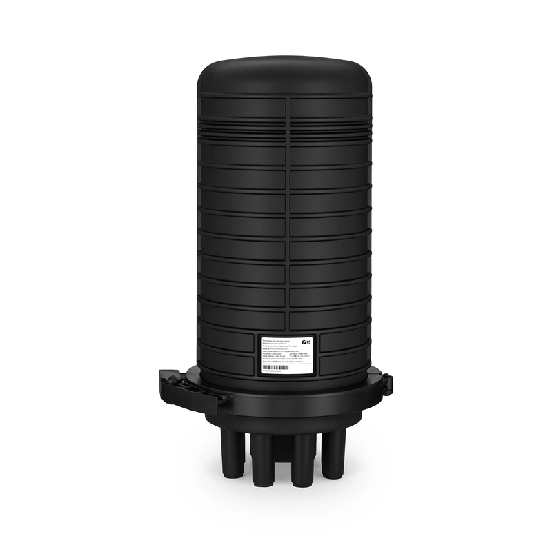 SFPS 240 Fibers 1In-6Out Dome Fiber Optic Splice Closure, Heat Shrink Seal, with 1 Pre-installed Fusion Splice Tray SFPS