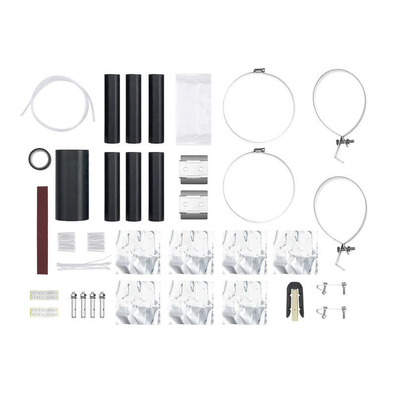 SFPS 240 Fibers 1In-6Out Dome Fiber Optic Splice Closure, Heat Shrink Seal, with 1 Pre-installed Fusion Splice Tray SFPS