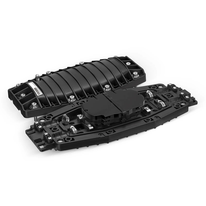 SFPS 48 Fibers 2In-2Out In-Line Fiber Optic Splice Closure, Mechanical Seal, with 1 Pre-installed Fusion Splice Tray SFPS