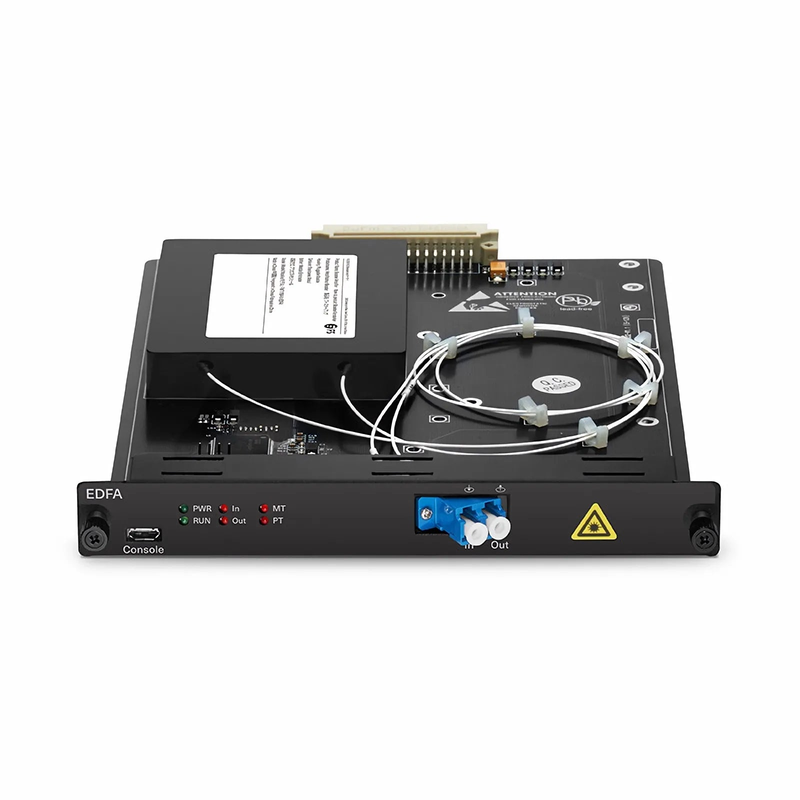 SFPS FMT17BA-51EDFA, 17dB Gain Extended C-band DWDM EDFA Booster Amplifier for FMT Managed Chassis, 20dBm Output SFPS