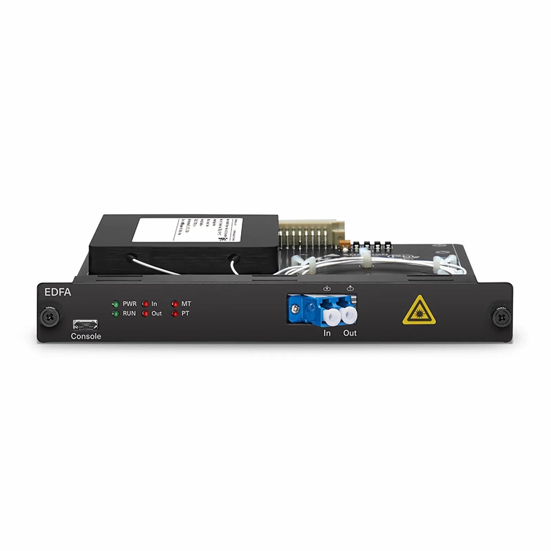 SFPS FMT17BA-51EDFA, 17dB Gain Extended C-band DWDM EDFA Booster Amplifier for FMT Managed Chassis, 20dBm Output SFPS