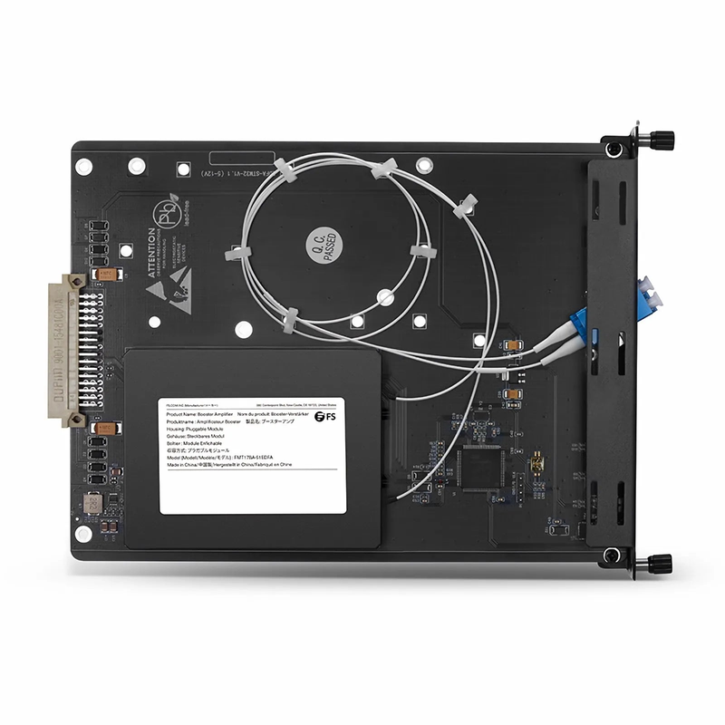 SFPS FMT17BA-51EDFA, 17dB Gain Extended C-band DWDM EDFA Booster Amplifier for FMT Managed Chassis, 20dBm Output SFPS