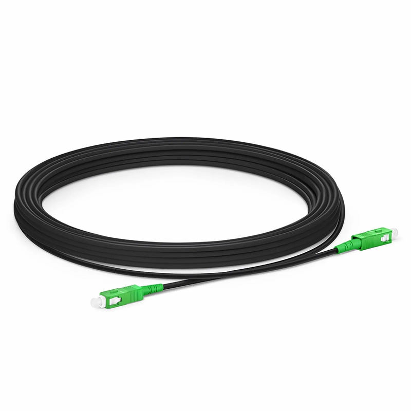 SFPS 5m (16ft) Industrial Armored Fiber Patch Cable, SC APC to SC APC, Simplex, 1 Fiber, Single Mode (OS2), TPU SFPS