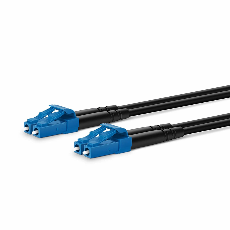 SFPS 20m (66ft) Industrial Armored Fiber Patch Cable, LC UPC to LC UPC, Duplex, 2 Fibers, Single Mode (OS2), TPU SFPS