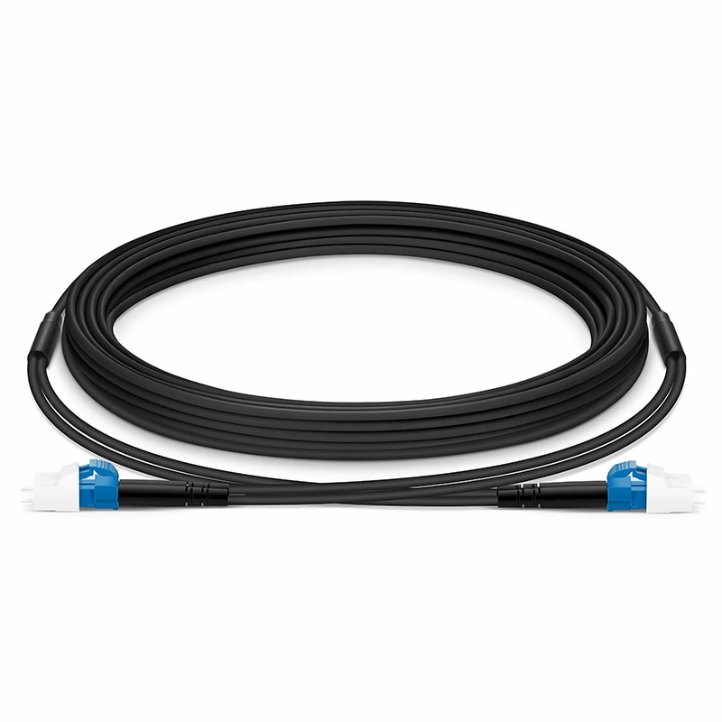 SFPS 5m (16ft) Industrial Armored Fiber Patch Cable, LC UPC to LC UPC, Duplex, 2 Fibers, Single Mode (OS2), TPU SFPS