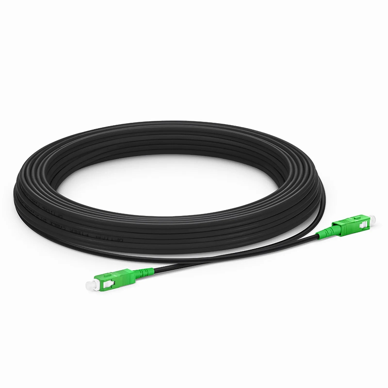 SFPS 30m (98ft) Industrial Armored Fiber Patch Cable, SC APC to SC APC, Simplex, 1 Fiber, Single Mode (OS2), TPU SFPS