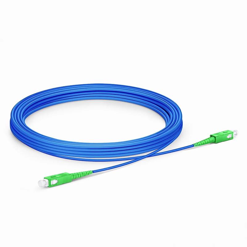 SFPS 15m (49ft) Armored Fiber Patch Cable, 1 Fiber, SC APC Simplex to SC APC Simplex, Single Mode (OS2), Riser (OFCR), 3.0mm, Blue SFPS