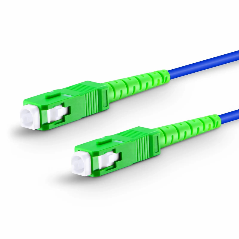SFPS 15m (49ft) Armored Fiber Patch Cable, 1 Fiber, SC APC Simplex to SC APC Simplex, Single Mode (OS2), Riser (OFCR), 3.0mm, Blue SFPS