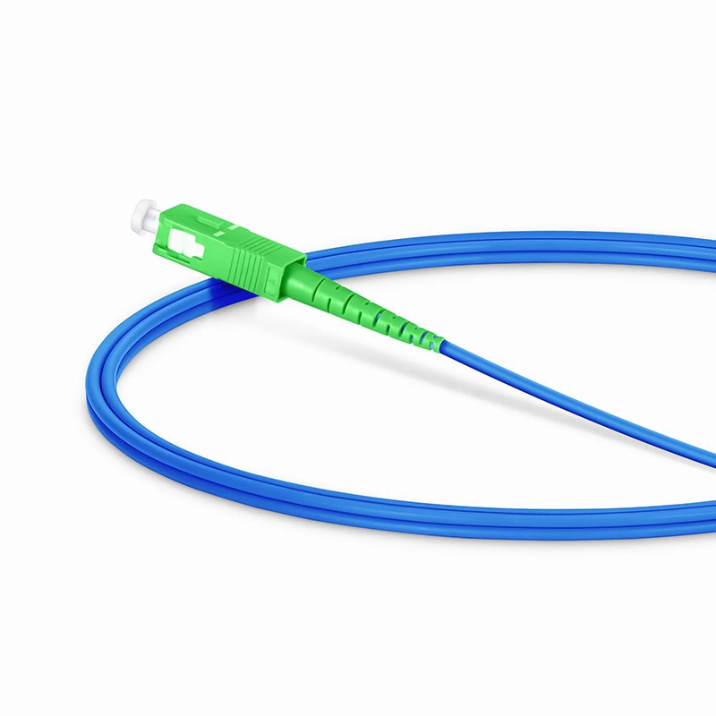 SFPS 1m (3ft) Armored Fiber Patch Cable, 1 Fiber, SC APC Simplex to SC APC Simplex, Single Mode (OS2), Riser (OFCR), 3.0mm, Blue SFPS