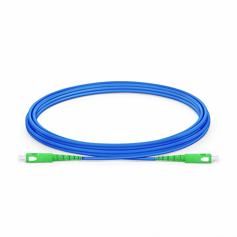 SFPS 3m (10ft) Armored Fiber Patch Cable, 1 Fiber, SC APC Simplex to SC APC Simplex, Single Mode (OS2), Riser (OFCR), 3.0mm, Blue SFPS