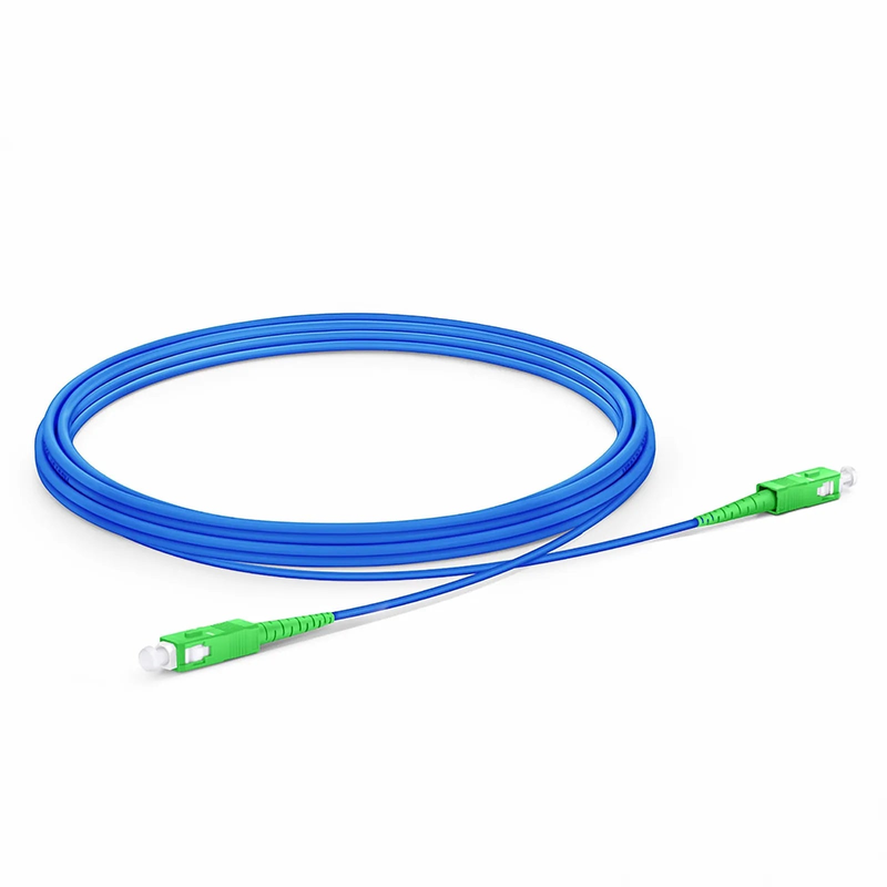 SFPS 3m (10ft) Armored Fiber Patch Cable, 1 Fiber, SC APC Simplex to SC APC Simplex, Single Mode (OS2), Riser (OFCR), 3.0mm, Blue SFPS