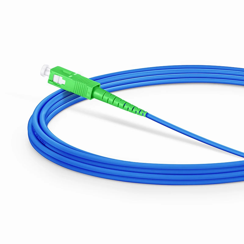 SFPS 3m (10ft) Armored Fiber Patch Cable, 1 Fiber, SC APC Simplex to SC APC Simplex, Single Mode (OS2), Riser (OFCR), 3.0mm, Blue SFPS