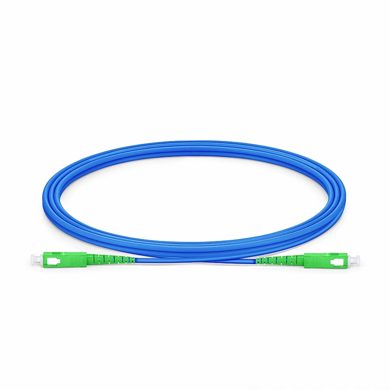 SFPS 2m (7ft) Armored Fiber Patch Cable, 1 Fiber, SC APC Simplex to SC APC Simplex, Single Mode (OS2), Riser (OFCR), 3.0mm, Blue SFPS