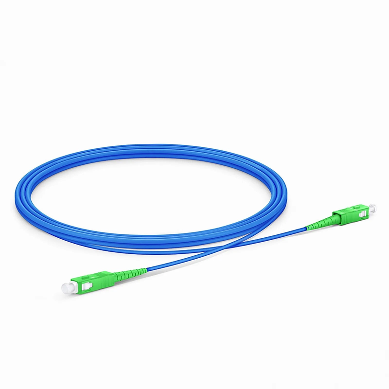 SFPS 2m (7ft) Armored Fiber Patch Cable, 1 Fiber, SC APC Simplex to SC APC Simplex, Single Mode (OS2), Riser (OFCR), 3.0mm, Blue SFPS